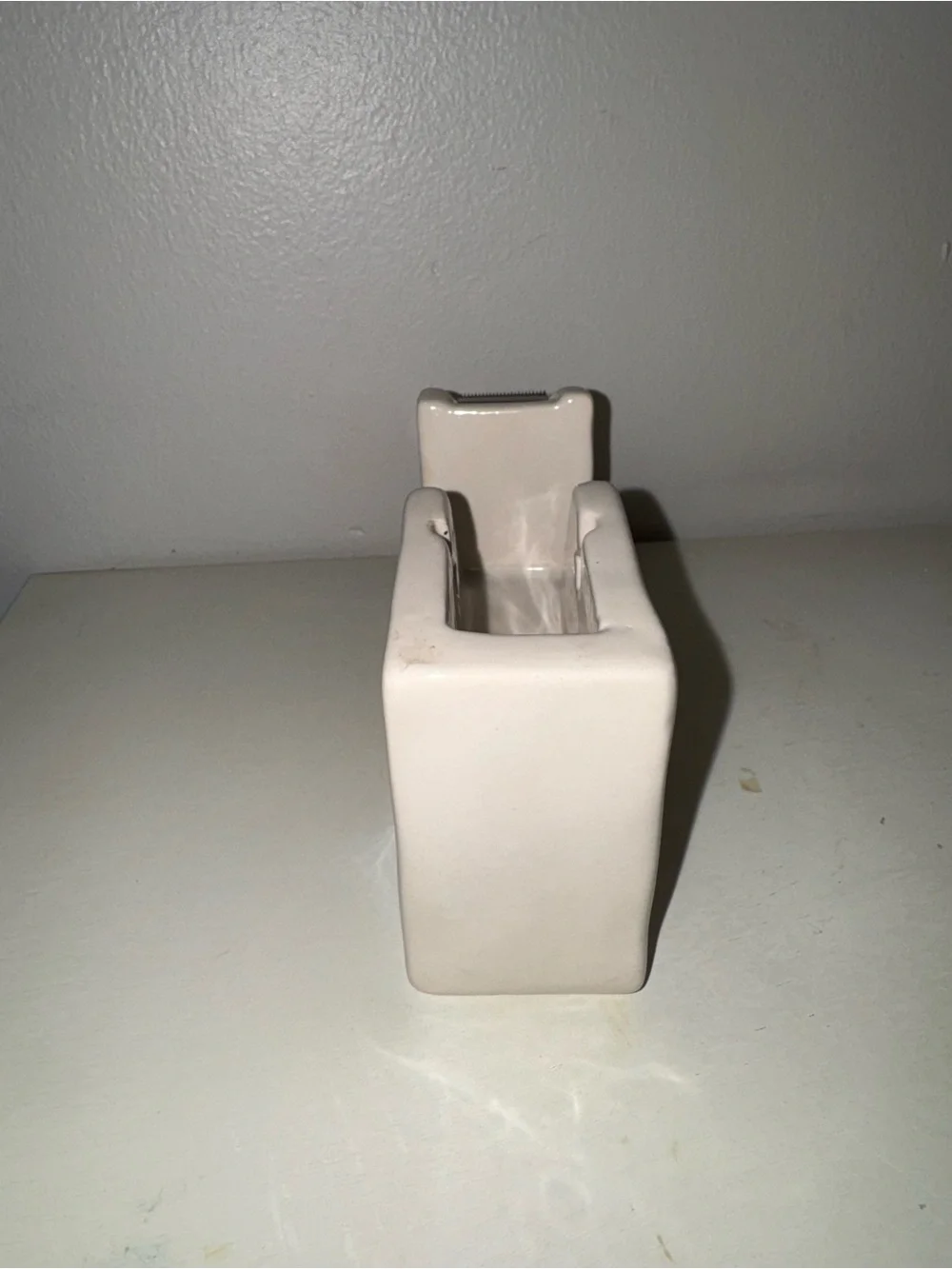 Rae Dunn White Ceramic Tape Dispenser